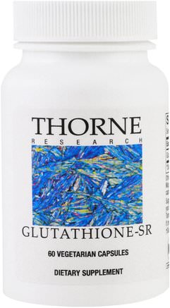 Glutathione-SR, 60 Vegetarian Capsules by Thorne Research-Kosttillskott, L Glutation