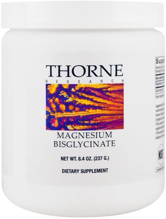 Magnesium Bisglycinate, 8.4 oz (237 g) by Thorne Research-Kosttillskott, Mineraler, Magnesiumglycinat
