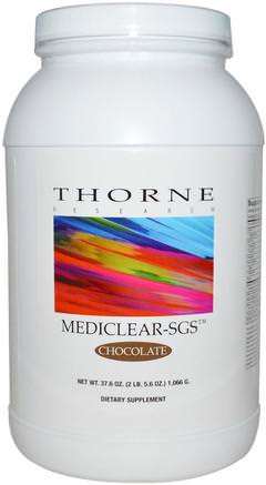 Mediclear-SGS, Chocolate, 37.6 oz (1.066 g) by Thorne Research-Hälsa, Detox, Leverstöd