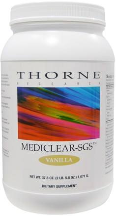 Mediclear-SGS, Vanilla, 37.8 oz (1071 g) by Thorne Research-Hälsa, Detox, Leverstöd