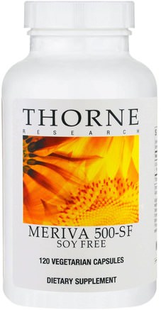 Meriva 500-SF, NSF Certified for Sport, 120 Vegetarian Capsules by Thorne Research-Kosttillskott, Antioxidanter, Curcumin, Meriva Phytosome Curcumin