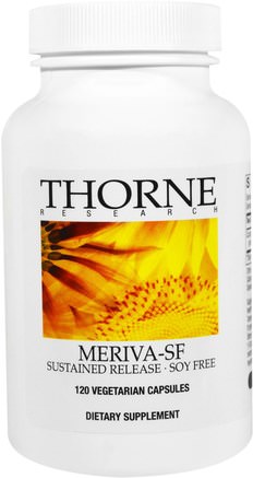Meriva-SF, Sustained Release - Soy Free, 120 Vegetarian Capsules by Thorne Research-Kosttillskott, Antioxidanter, Curcumin, Meriva Phytosome Curcumin