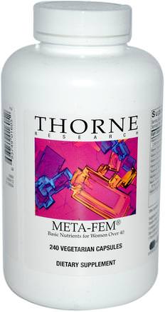 Meta-Fem, 240 Vegetarian Capsules by Thorne Research-Vitaminer, Multivitaminer, Klimakteriet