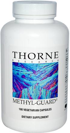 Methyl-Guard, 180 Vegetarian Capsules by Thorne Research-Vitaminer, Folsyra, 5-Mthf Folat (5 Metyltetrahydrofolat), Hälsa, Uppmärksamhetsbriststörning, Tillsätt, Adhd, Hjärna