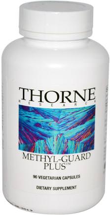 Methyl-Guard Plus, 90 Vegetarian Capsules by Thorne Research-Vitaminer, Folsyra, 5-Mthf Folat (5 Metyltetrahydrofolat), Hälsa, Uppmärksamhetsbriststörning, Tillsätt, Adhd, Hjärna