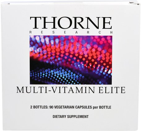 Multi-Vitamin Elite, 2 Bottles, 90 Vegetarian Capsules Per Bottle by Thorne Research-Vitaminer, Multivitaminer