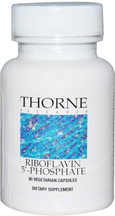 Riboflavin 5 Phosphate, 60 Vegetarian Capsules by Thorne Research-Vitaminer, Vitamin B, Vitamin B2 - Riboflavin