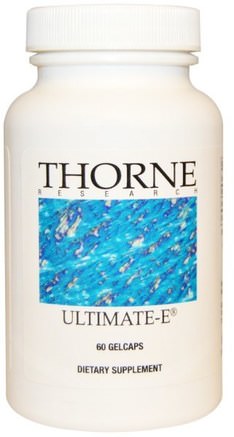 Ultimate-E, 60 Gelcaps by Thorne Research-Vitaminer, Vitamin E, Vitamin E-Blandade Tokoferoler