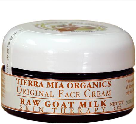 Raw Goat Milk Skin Therapy, Original Face Cream, 2 oz by Tierra Mia Organics-Skönhet, Ansiktsvård, Hudtyp Rosacea, Känslig Hud, Hälsa, Akne, Hud Typ Akne Benägen Hud
