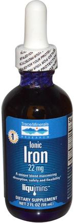 Ionic Iron, 22 mg, 2 fl oz (59 ml) by Trace Minerals Research-Kosttillskott, Mineraler, Järn