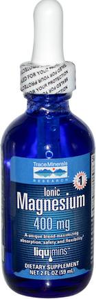 Ionic Magnesium, 400 mg, 2 fl oz (59 ml) by Trace Minerals Research-Kosttillskott, Mineraler, Magnesium