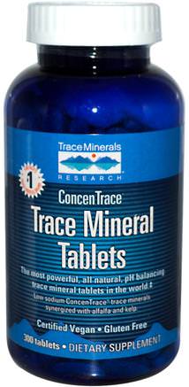 Trace Mineral Tablets, 300 Tablets by Trace Minerals Research-Kosttillskott, Mineraler, Spårmineraler