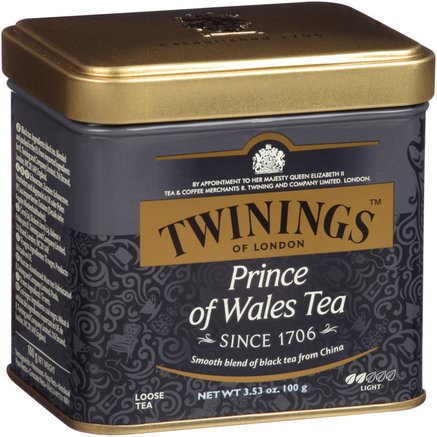 Prince of Wales Loose Tea, 3.53 oz (100 g) by Twinings-Mat, Örtte, Svart Te