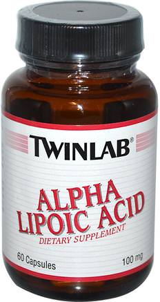 Alpha Lipoic Acid, 100 mg, 60 Capsules by Twinlab-Kosttillskott, Antioxidanter, Alfapoidsyra, Alfa Liposyra 100 Mg