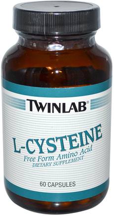 L-Cysteine, 60 Capsules by Twinlab-Kosttillskott, L Cystein
