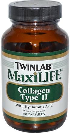 MaxiLife, Collagen Type II, 60 Capsules by Twinlab-Hälsa, Ben, Osteoporos, Kollagen Typ Ii