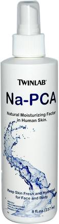 Na-PCA, For Face and Body, 8 fl oz (237 ml) by Twinlab-Hälsa, Hud