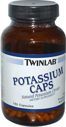 Potassium Caps, 180 Capsules by Twinlab-Kosttillskott, Mineraler, Kalium