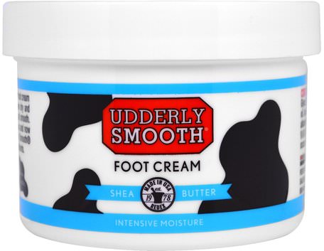 Foot Cream, Shea Butter, 8 oz (227 g) by Udderly Smooth-Bad, Skönhet, Fötter Fotvård, Krämer Fot