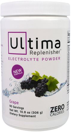 Ultima Replenisher Electrolyte Powder, Grape, 10.8 oz (306 g) by Ultima Health Products-Sport, Fyllning Av Elektrolytdryck