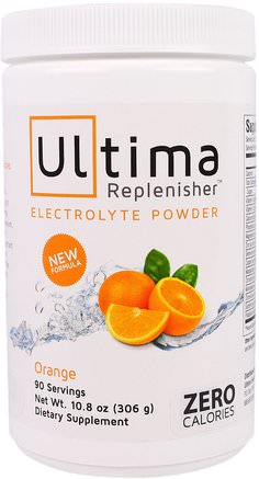 Ultima Replenisher Electrolyte Powder, Orange, 10.8 oz (306 g) by Ultima Health Products-Sport, Fyllning Av Elektrolytdryck