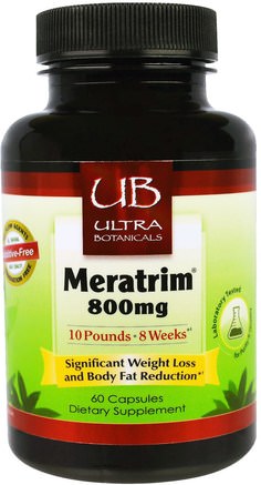 Meratrim, 800 mg, 60 Capsules by Ultra Laboratories-Viktminskning, Kost