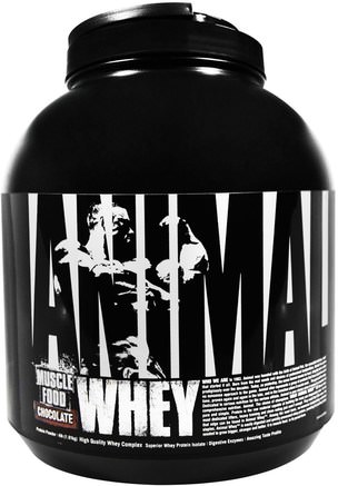 Animal Whey Muscle Food, Chocolate, 4 lbs (1.81 kg) by Universal Nutrition-Sport, Sport