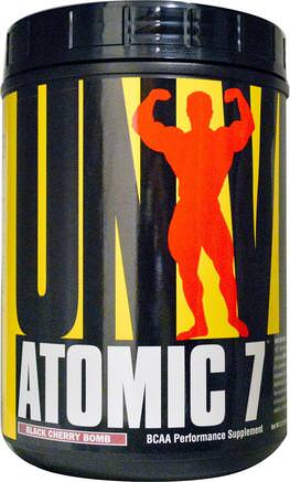 Atomic 7, BCAA Performance Supplement, Black Cherry Bomb, 2.2 lb (1 kg) by Universal Nutrition-Bcaa (Grenad Kedjaminosyra), Sport, Sport, Muskel