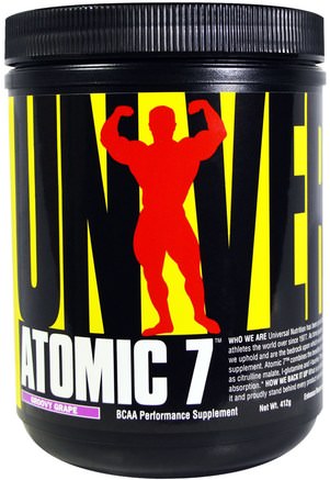 Atomic 7, BCAA Performance Supplement, Groovy Grape, 412 grams by Universal Nutrition-Bcaa (Grenad Kedjaminosyra), Sport, Träning, Sport