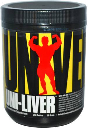 Uni-Liver, Desiccated Liver Supplement, 250 Tablets by Universal Nutrition-Sverige