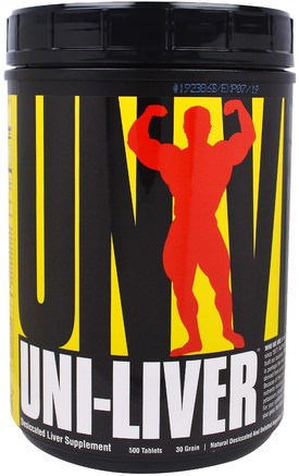 Uni-Liver, Desiccated Liver Supplement, 500 Tablets by Universal Nutrition-Kosttillskott, Leverprodukter