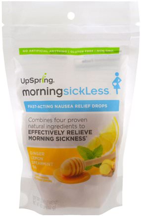 Morning SickLess, Ginger Lemon Drops, 4 oz (112 g) by UpSpring-Hälsa, Graviditet
