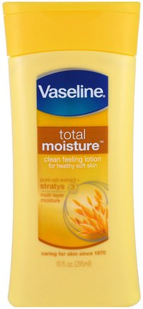 Total Moisture, Clean Feeling Lotion, 10 fl oz (295 ml) by Vaseline-Bad, Skönhet, Body Lotion