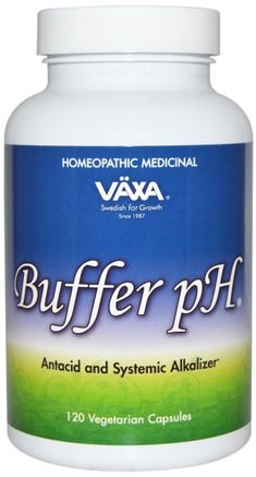 Buffer pH, 120 Veggie Caps by Vaxa International-Kosttillskott, Homeopati, Hälsa, Ph-Balans Alkalisk
