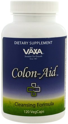 Colon Aid, 120 Veggie Caps by Vaxa International-Hälsa, Detox