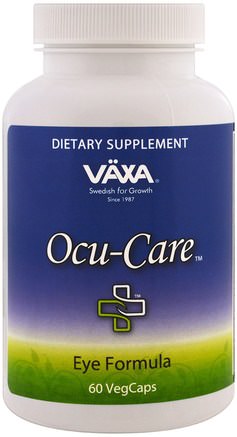 Ocu-Care, 60 Veggie Caps by Vaxa International-Hälsa, Ögonvård, Visionvård, Vision