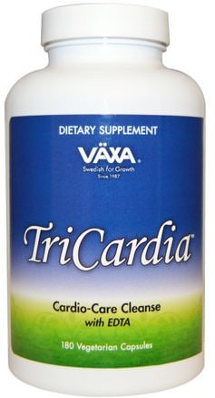 TriCardia, 180 Veggie Caps by Vaxa International-Kosttillskott, Homeopati, Dhea