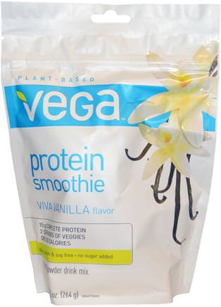 Protein Smoothie, Viva Vanilla Flavor, 9.3 oz (264 g) by Vega-Sverige