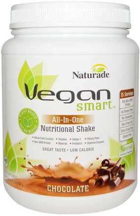 VeganSmart, All-In-One, Nutritional Shake, Chocolate, 24.3 oz (690 g) by Vegan Smart-Kosttillskott, Superfoods