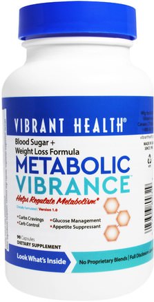 Metabolic Vibrance, Version 1.0, 90 Capsules by Vibrant Health-Hälsa, Blodsocker