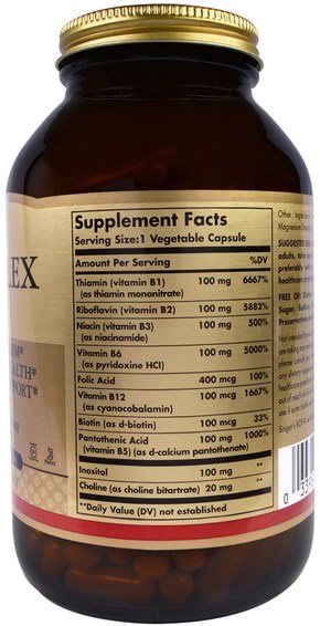 Vitaminer, Vitamin B-Komplex, Vitamin B-Komplex 100