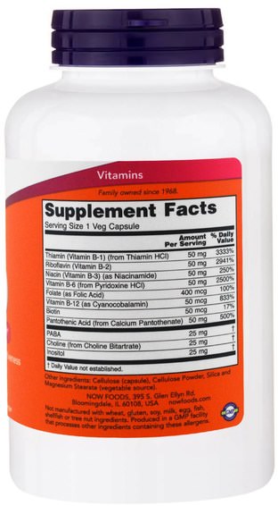 Vitaminer, Vitamin B, Vitamin B-Komplex, Vitamin B-Komplex 50