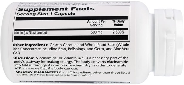 Vitaminer, Vitamin B, Vitamin B3, Niacin Spolfri