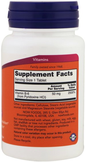Vitaminer, Vitamin B, Vitamin B6 - Pyridoxin