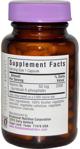 Vitaminer, Vitamin B, Vitamin B6 - Pyridoxin, P 5 P (Pyridoxalfosfat)