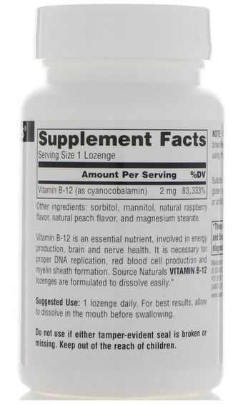 Vitaminer, Vitamin B12, Vitamin B12 - Cyanokobalamin