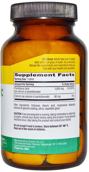 Vitaminer, Vitamin B5 - Pantotensyra