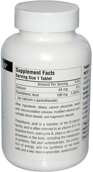 Vitaminer, Vitamin B5 - Pantotensyra
