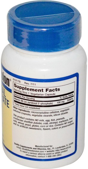 Vitaminer, B6-Pyridoxin, P5p (Pyridoxalfosfat)