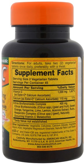 Vitaminer, Vitamin C, Ester C Bioflavonoider